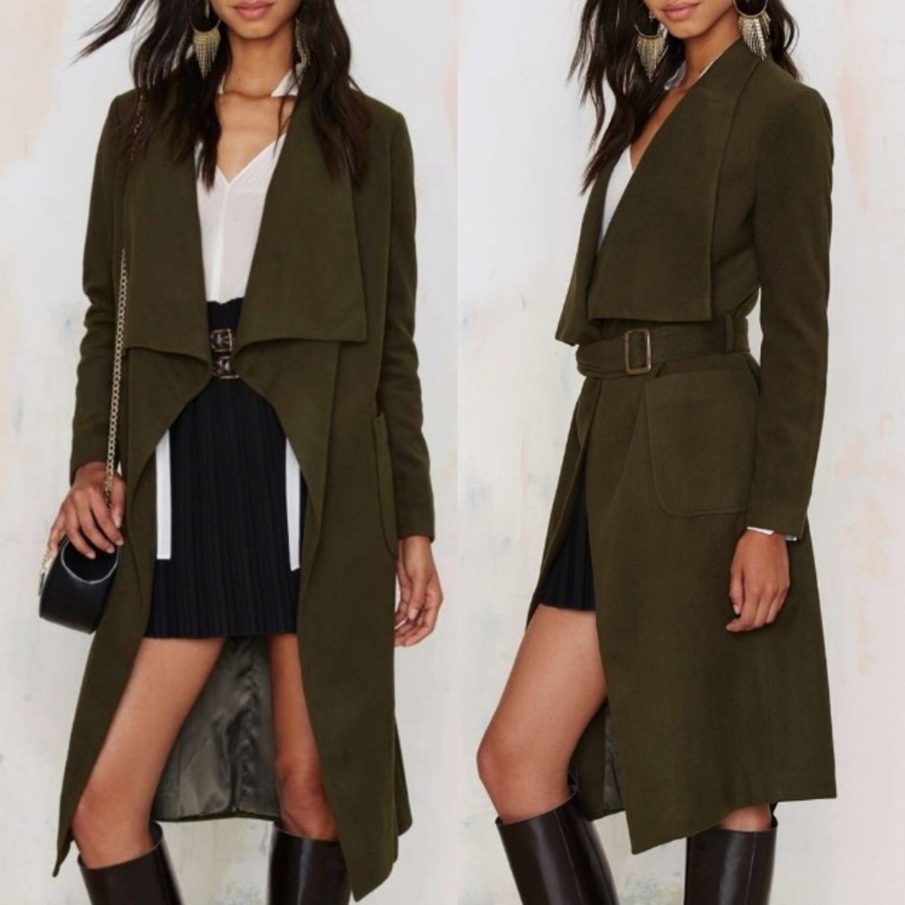 Hunter Green Wrap Coat